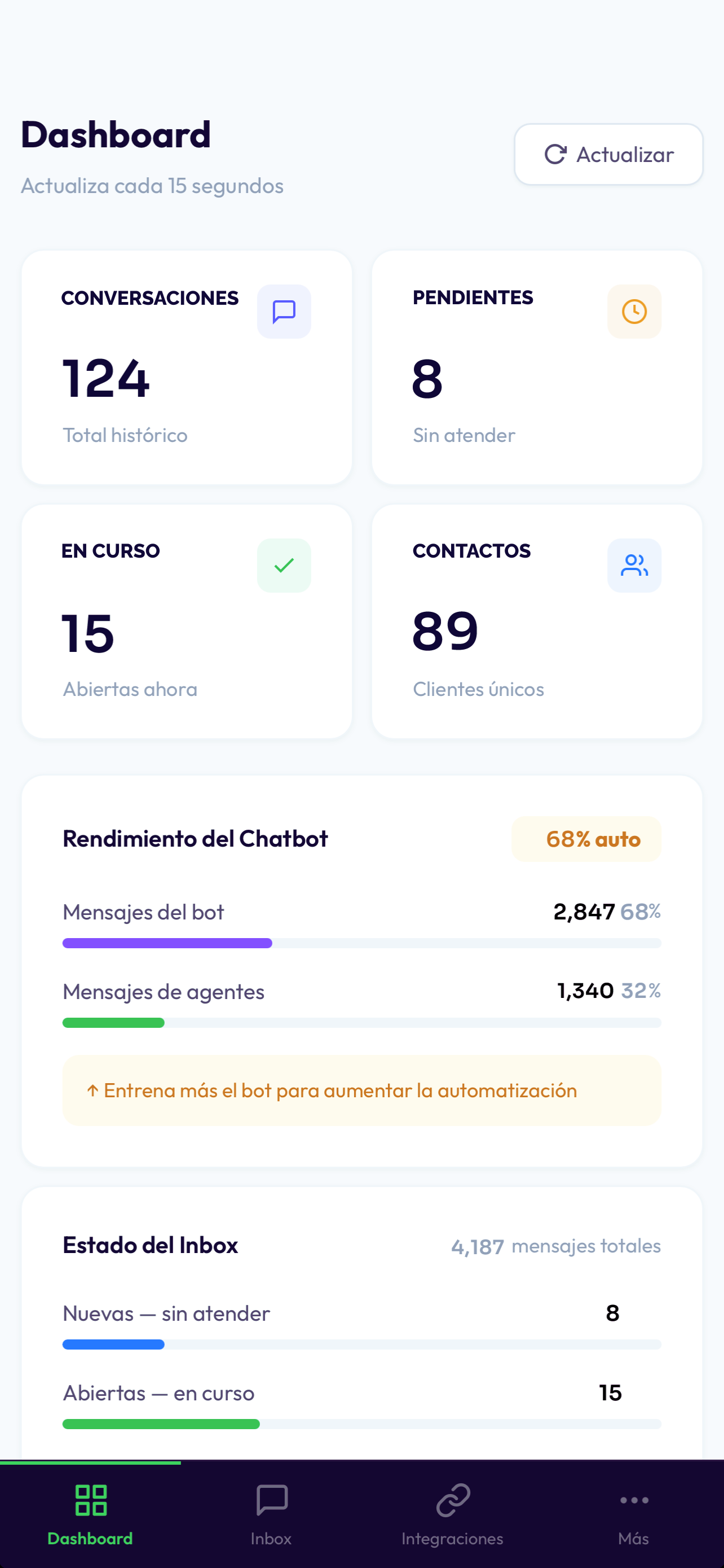 Orbiqua app móvil
